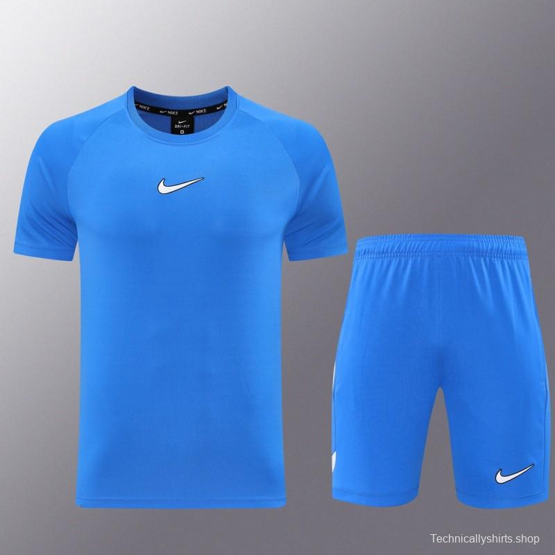 25/26 Nike Blue Short Sleeve Jersey+Shorts