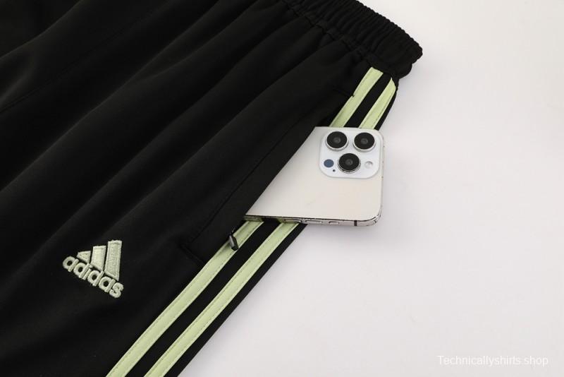2025 Adidas Light Green/Black Full Zipper Jacket +Long Pants