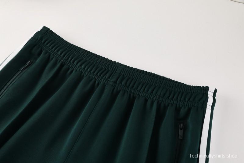 2025 Adidas Original Green Full Hoodie Zipper Jacket +Long Pants