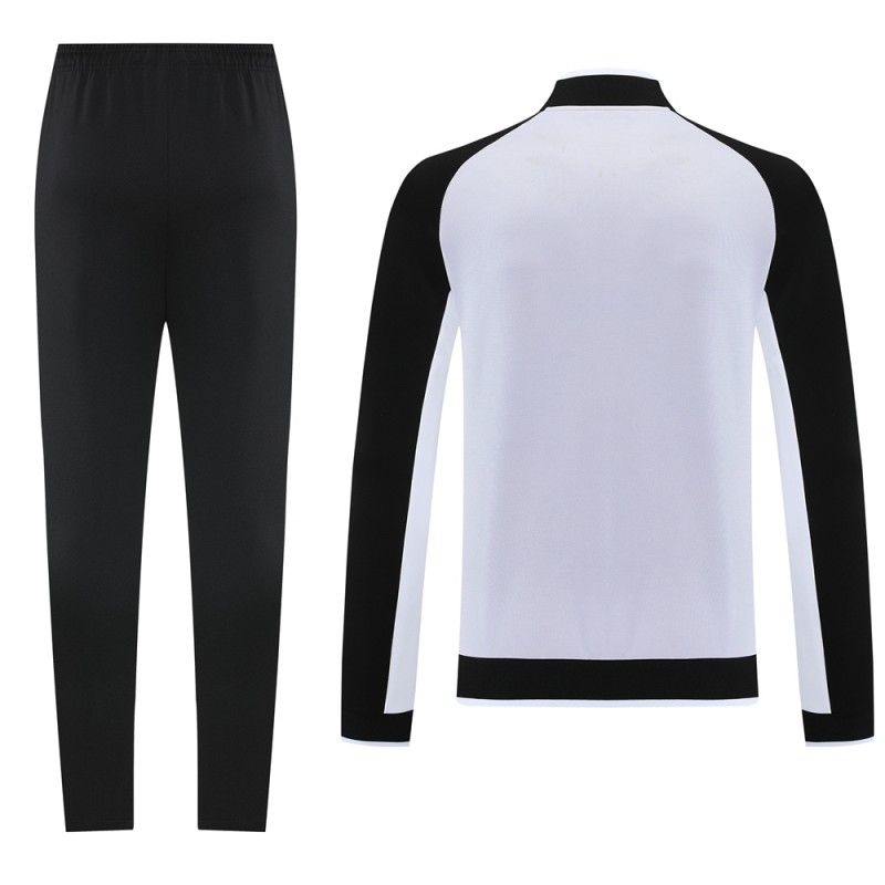 2025 Nike Grey/Black Full Hoodie Zipper Jacket +Long Pants