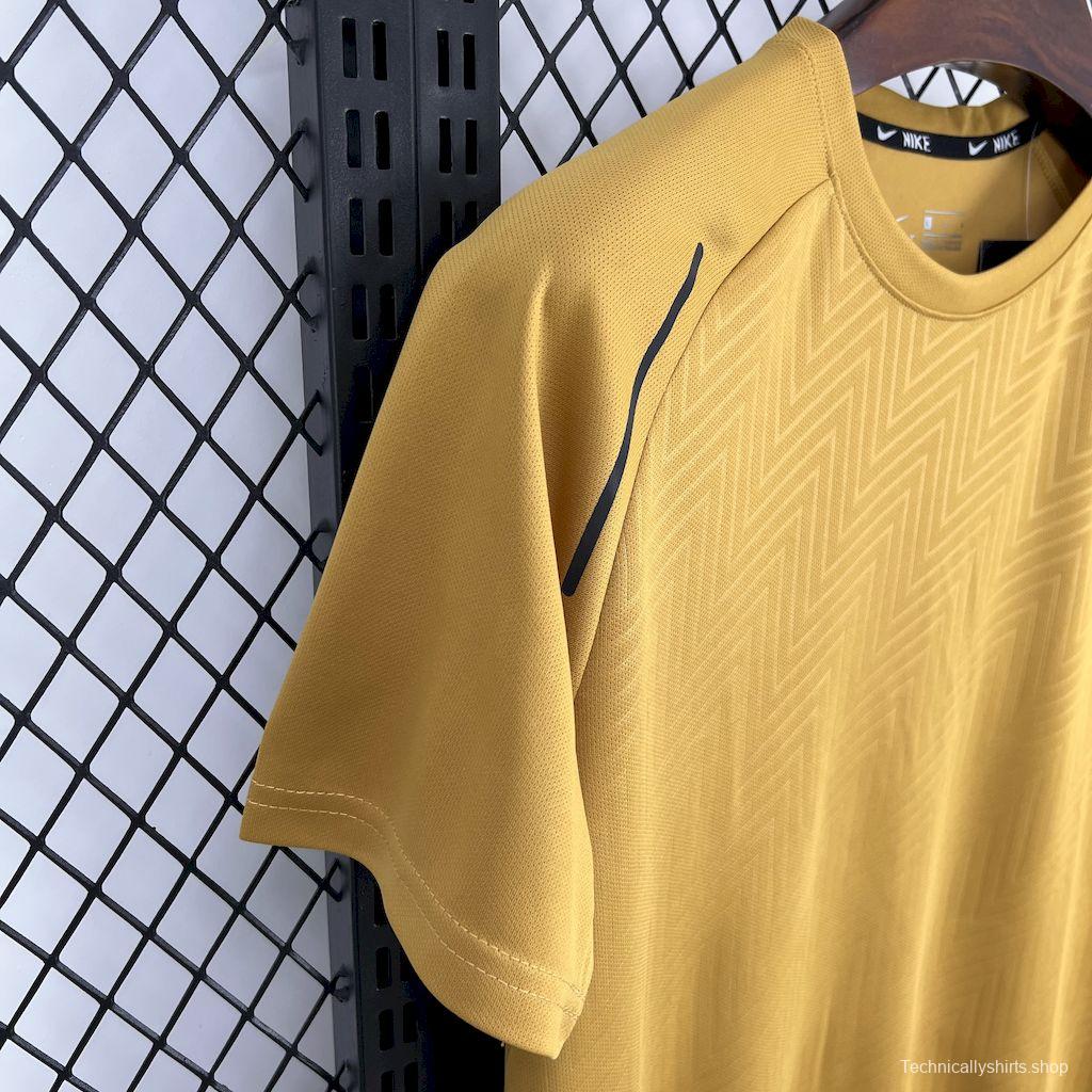 2025 NIKE Sportwear Brown T-Shirt #1044