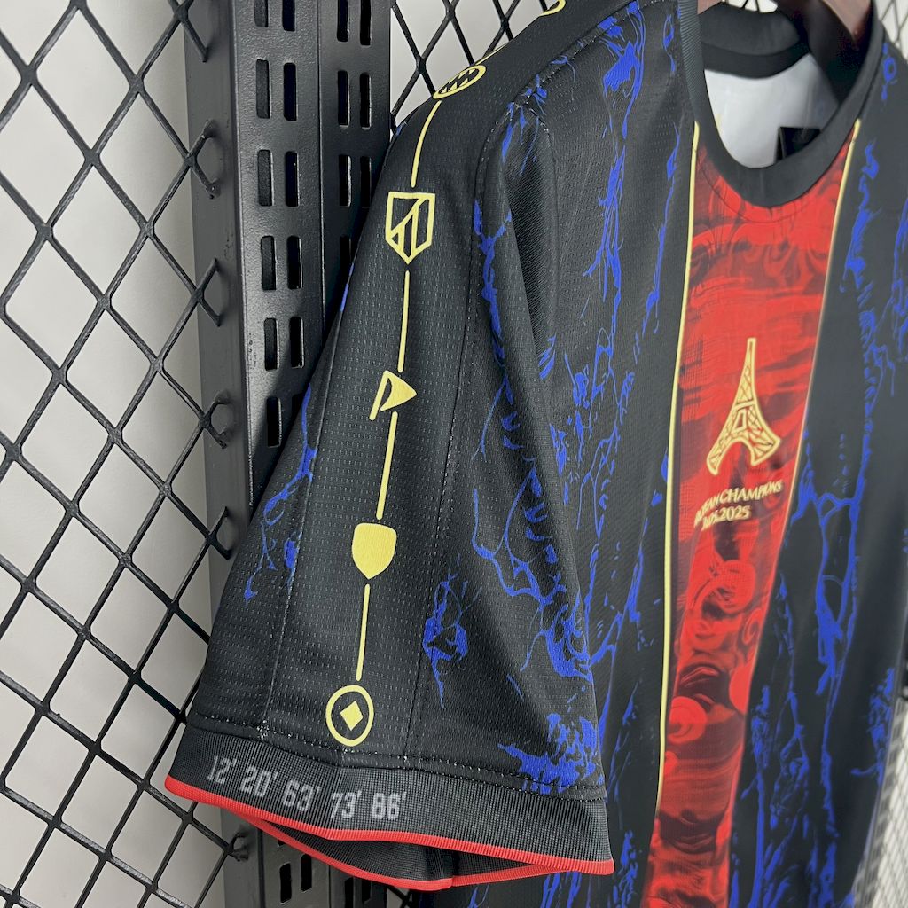 2025/26 Paris Saint-Germain (CAMPEONES DE EUROPA) Red And Blue Jersey