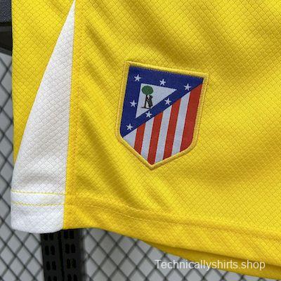 2025/26 Kids Atletico Madrid Yellow Goalkeeper Jersey