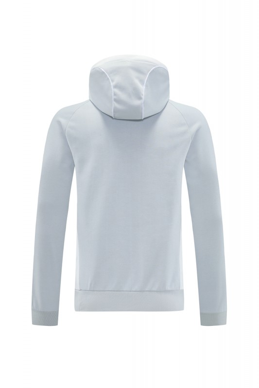25/26 Real Madrid Hoodie Full Zipper Jacket + Long Pants