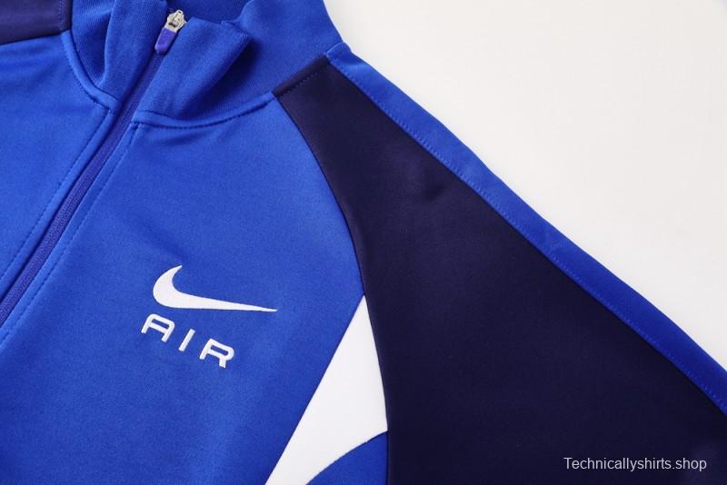 2025 NIKE Blue/Navy Full Zipper Jacket + Long Pants