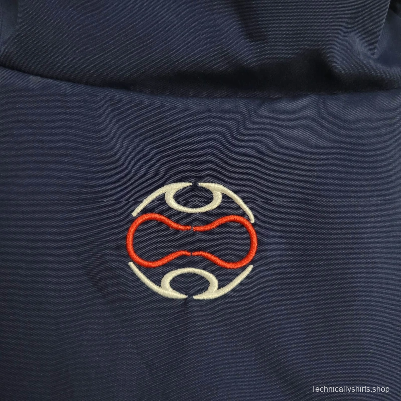 2025 France Jacket Blue/White Stripe Windbreaker