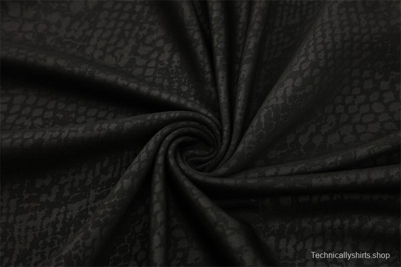 25/26 Barcelona Black Joint Edition Half Zipper Jacket+Long Pants