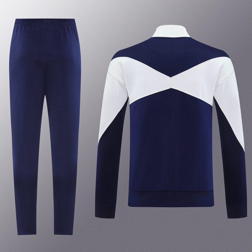 2025 NIKE Black/WHITE Full Zipper Jacket + Long Pants