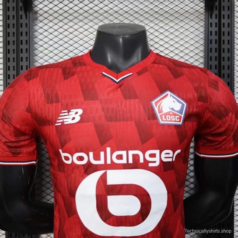 Player Version 25/26 Lille Home Jersey