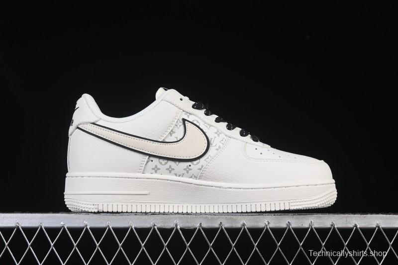 Nike Air Force 1 '07 Low LV Collaboration Off-White Small Swoosh Casual Sneakers - CS5288-035