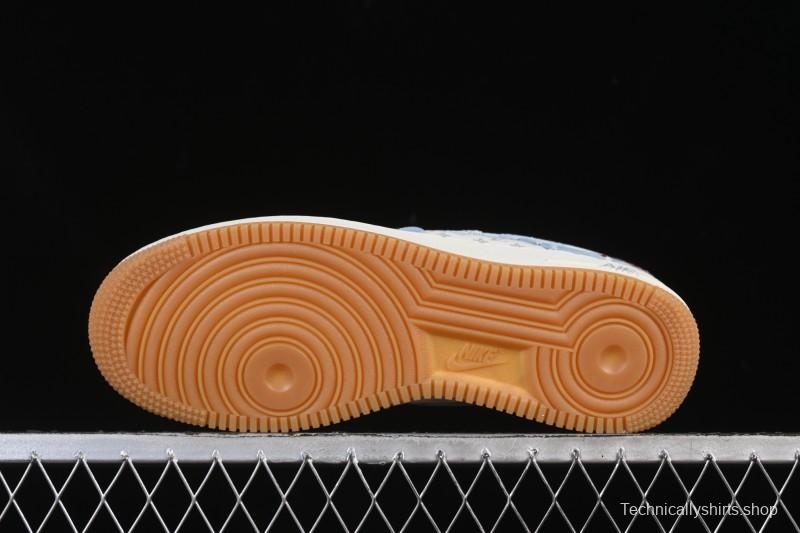 Nike Air Force 1 '07 Low Levi's White Light Blue Casual Sneakers - YF9511-814