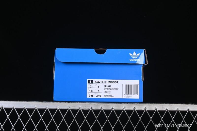 Adidas Originals Gazelle Indoor Retro Casual Slip-Resistant Wear-Resistant Low-Top Skate Shoes - JR3837
