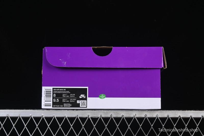 Nike Air Max 95 Retro Cushioned Running Shoes with Air-Sole Unit - HF7545-100