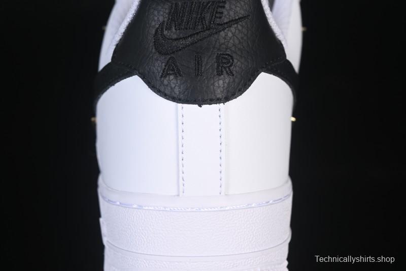 Nike Air Force 1'07 Low Four Hook Black White Casual Sneakers - ZH0316-113