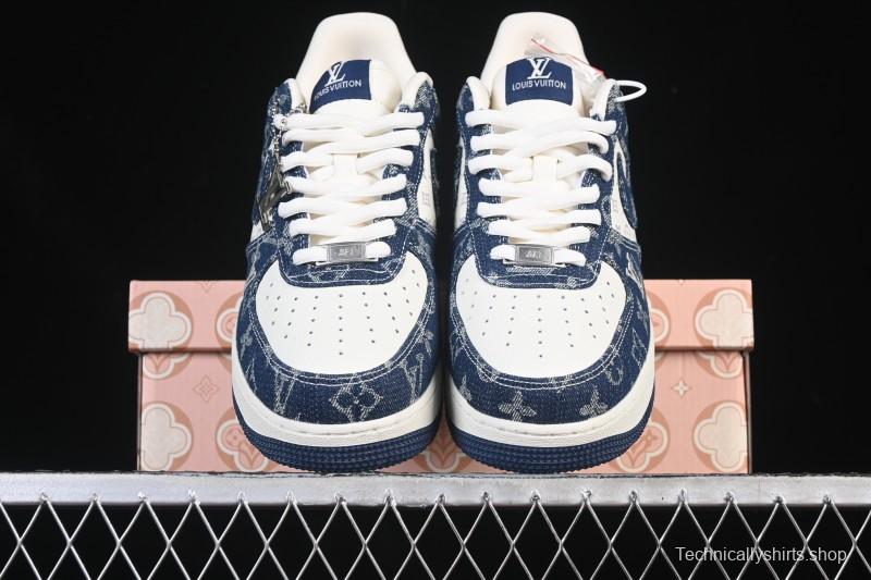 Nike Air Force 1 '07 Low LV Collaboration White Blue Casual Sneakers - YF9511-811