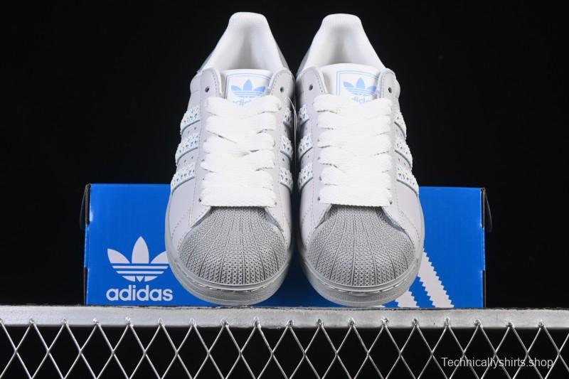 Adidas Superstar II J Casual Sneakers with Shell Toe Design - JQ8729