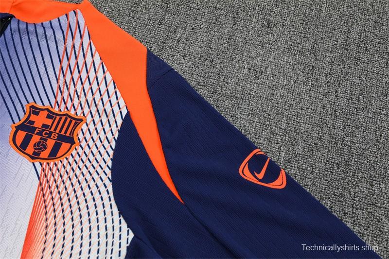 25/26 Barcelona Blue Orange Camouflage T90 Short Sleeve Jersey+Shorts