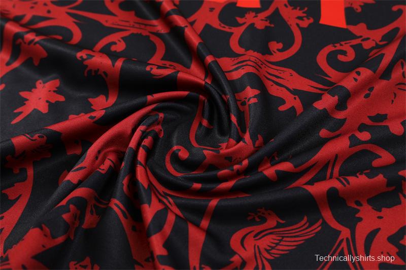 25/26 Liverpool Red Camouflage Half Zipper Jacket+Long Pants