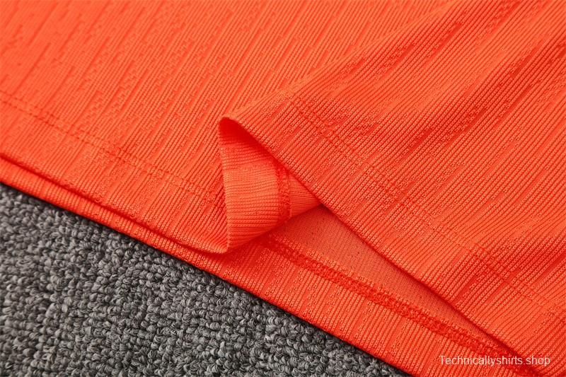 Player Version 25/26 Barcelona Orange T90 Half Zipper Jacket+Long Pants