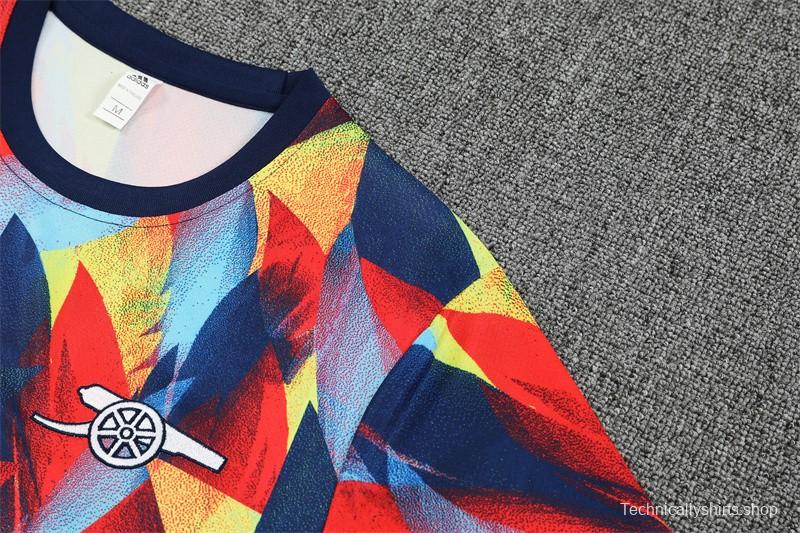 25/26 Arsenal Yellow Red Camouflage Short Sleeve Jersey+Shorts With XS