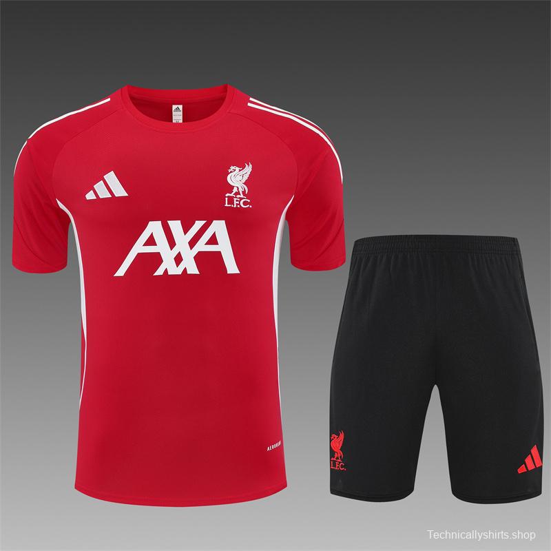25/26 Liverpool Red  Short Sleeve Jersey+Shorts