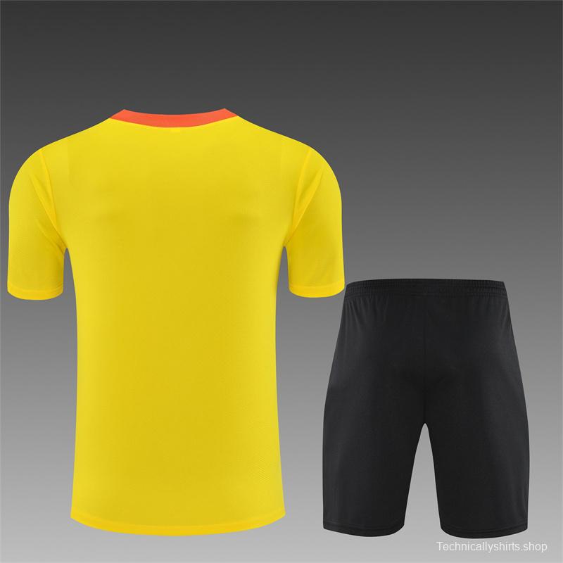 25/26 Brazil Yellow with XS Short Sleeve+Soccer Shorts