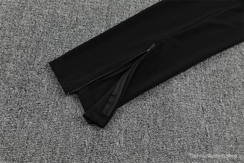 25/26 AC Milan Black Camouflage Half Zipper Jacket+Long Pants