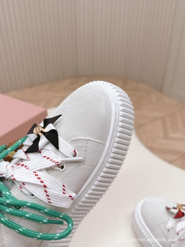 MIUMIU 3D Embroidered Platform Casual Shoes - LY00320/LY00340