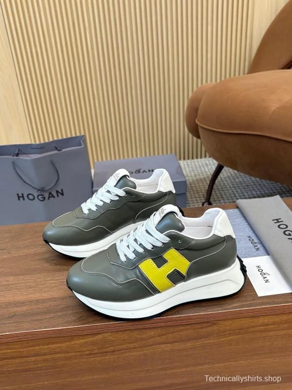 Hogan H-STRIPES Series Couple Thick Sole Dad Shoes Flying Boat Shoes Casual Sports Shoes - AS00350