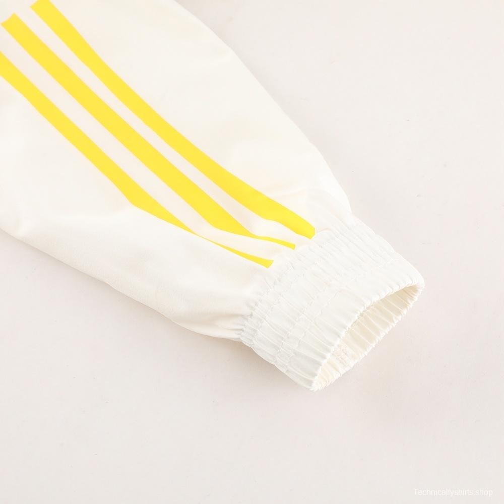 2025 Adidas Black White Half Zipper Jacket+Long Pants S-2XL