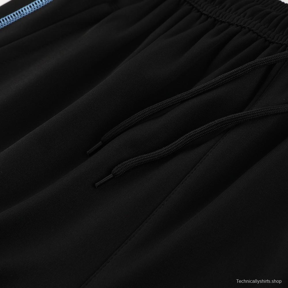 23/24 Arsenal Black S-2XL Half Zipper Jacket+Long Pants