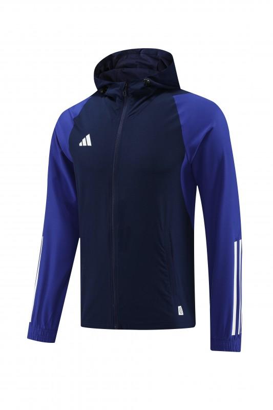 2025 Adidas Royal Blue Half Zipper Jacket+Long Pants S-2XL