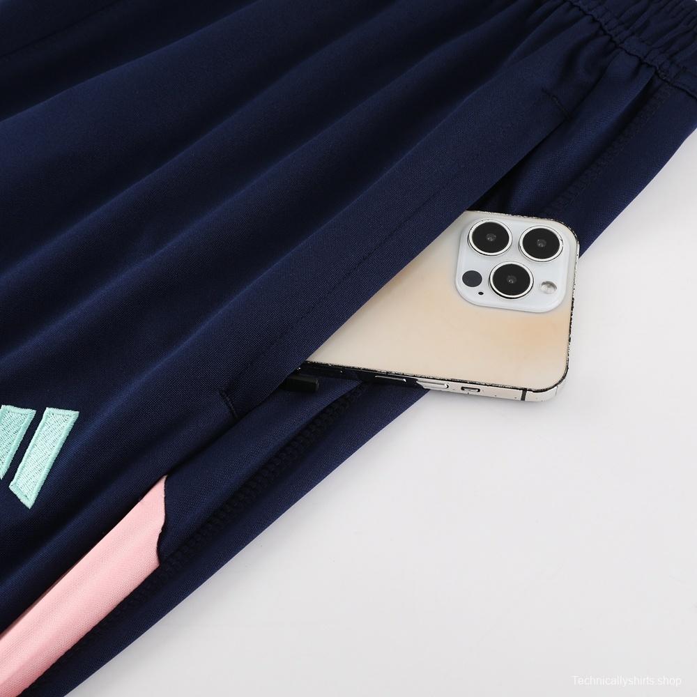 23/24 Ajax White S-2XL Half Zipper Jacket+Long Pants