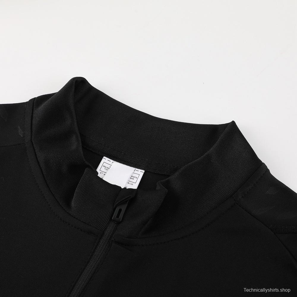 23/24 Bayern Munich Black S-2XL Half Zipper Jacket+Long Pants