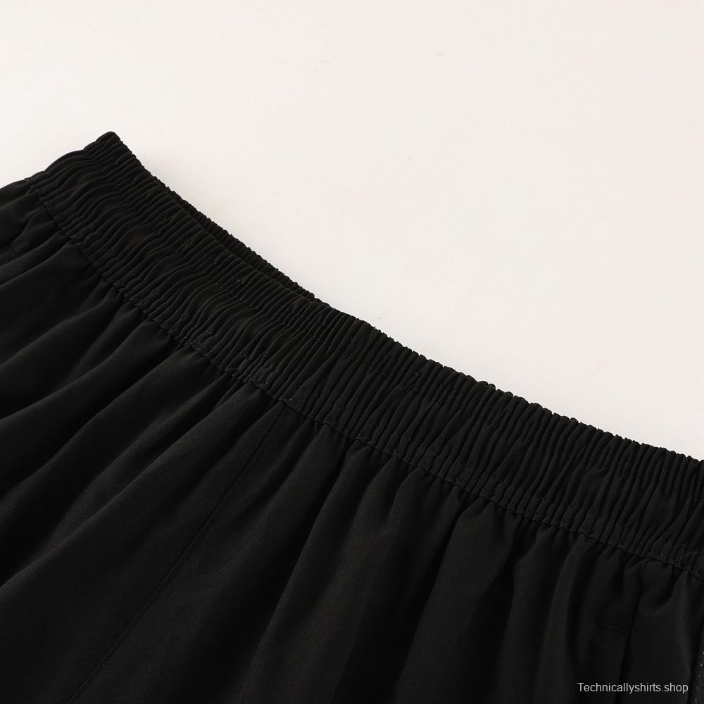 2025 Adidas Black White Half Zipper Jacket+Long Pants S-2XL