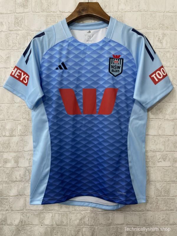 2026 NSW Blues Sky Blue to Navy Blue Gradient with Diamond Pattern Women's Jersey