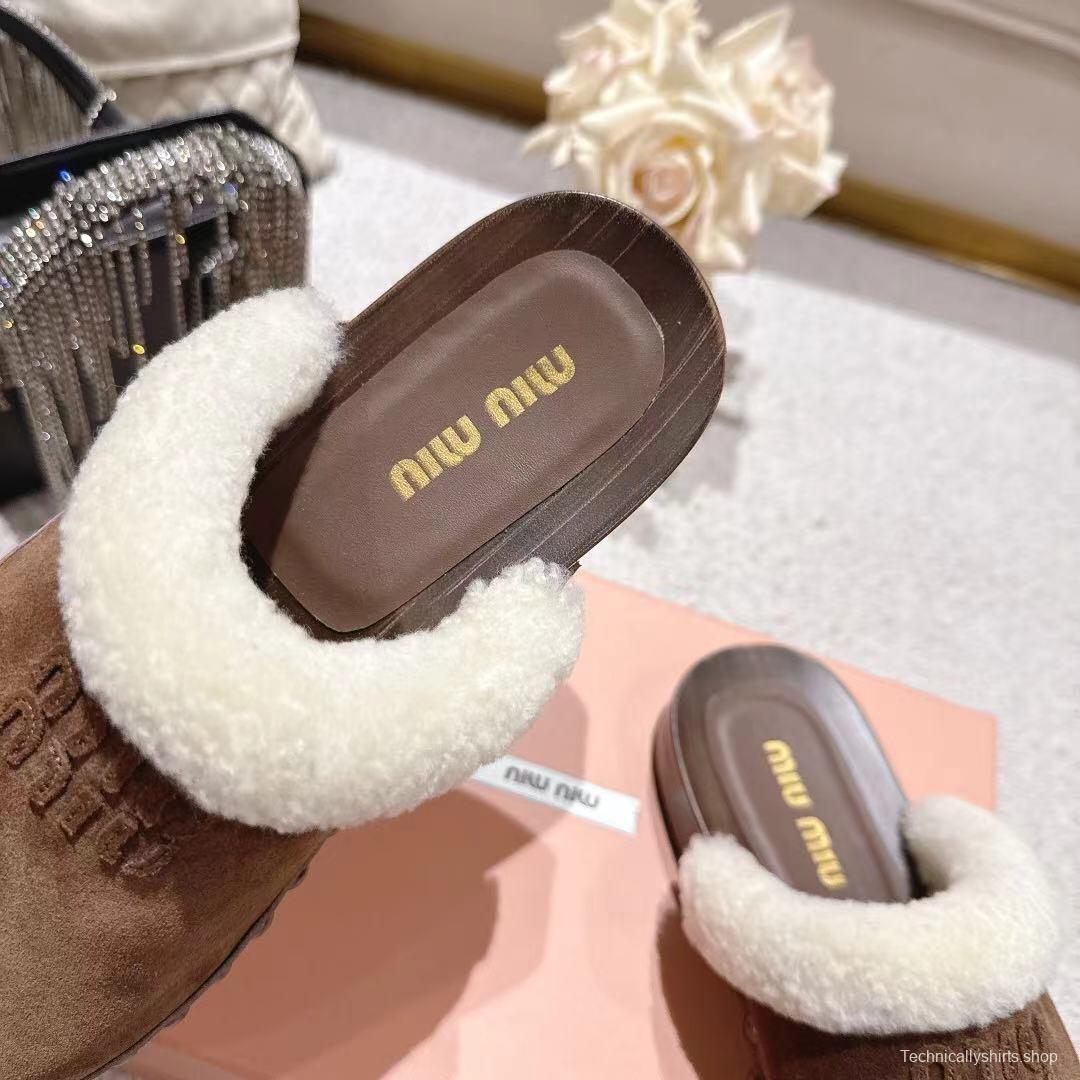 Miu Miu Cotton Shoes Sandals 2025 SS Collection - LY00260