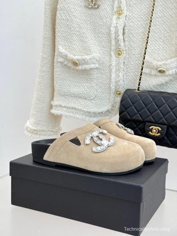 Chanel Classic CC Rhinestone Birkenstock Sandals - KFY00280