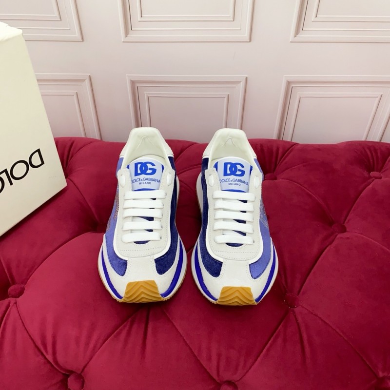 Dolce & Gabbana 2025/SS New Collection Luxury Embroidered Logo Sneakers with Imported Leather - AS00300