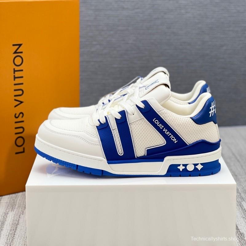 Louis Vuitton Trainer Sneaker Low 2025 SS New Colorway Unisex Casual Sports Basketball Shoes - LY00400