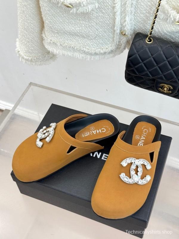 Chanel Classic CC Crystal Birkenstock Sandals - KFY00280