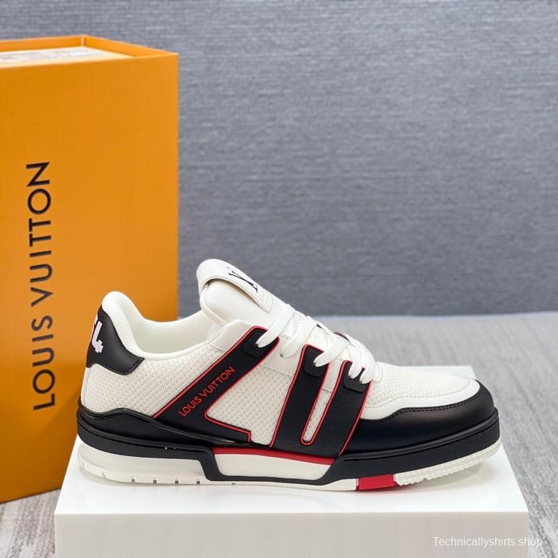 Louis Vuitton Trainer Sneaker Low 2025 SS New Colorway Couple Style Casual Sports Basketball Shoes - LY00400