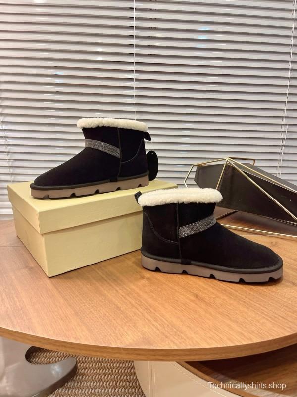 Brunello Cucinelli Winter New Snow Boots Sheepskin Buns Boots - AS00350