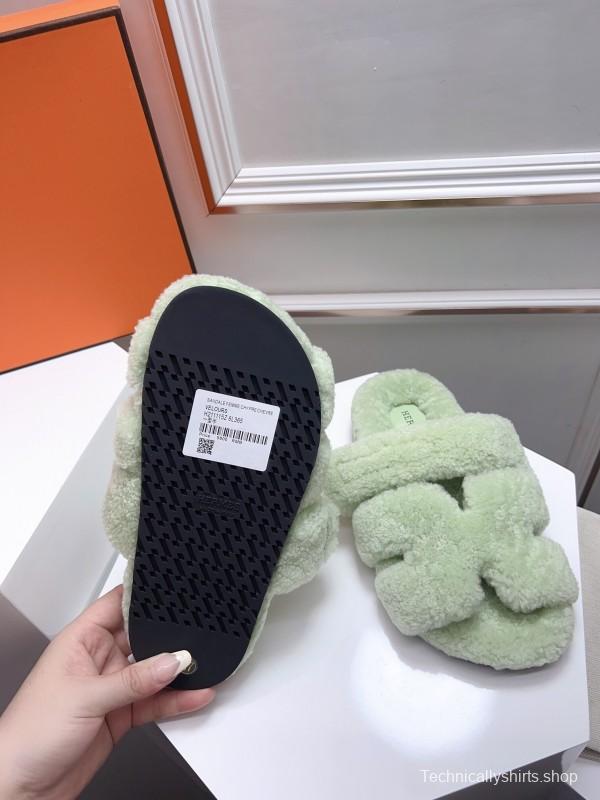 H ERLING Mao Slippers 2025 SS Collection Genuine Fur Comfort - LY00270