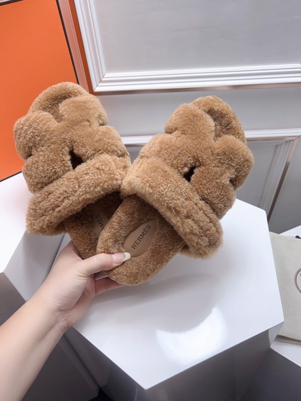 H Erjia Fur Slippers - LY00270