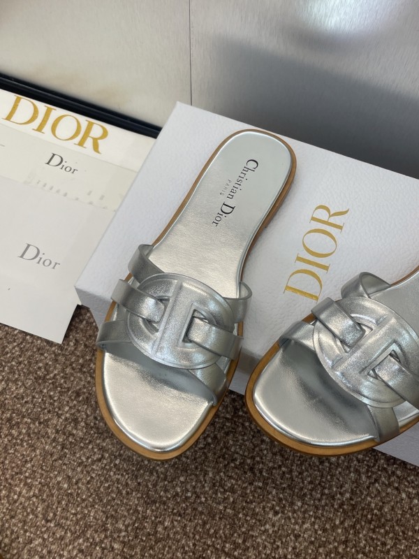 Dior D-Club Jelly Color Hollow Layered Cross Strap Women's Sandals - KFY00280