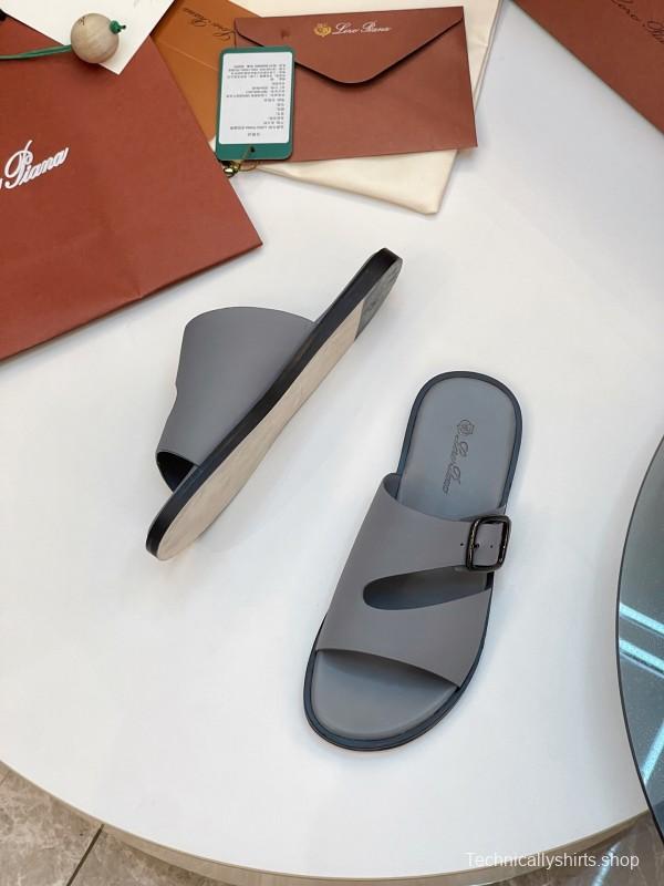 Loro Piana 2025 SS Men's Spring Summer Slippers with High-Quality Stitching and Comfortable Sole - AS00250