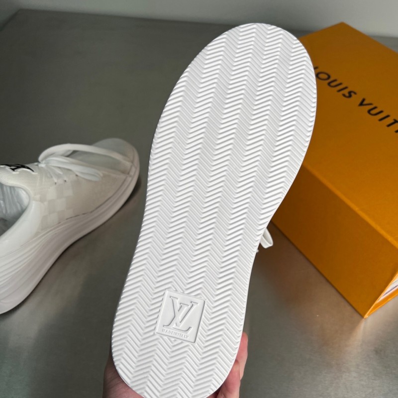 Louis Vuitton Beverly Hills Monogram Knit Sneakers with Imported IP Foam Sole - YC