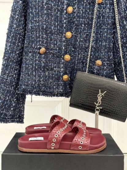 Alaia 2025 SS Hollow-Out Casual Sandals - KFY00260