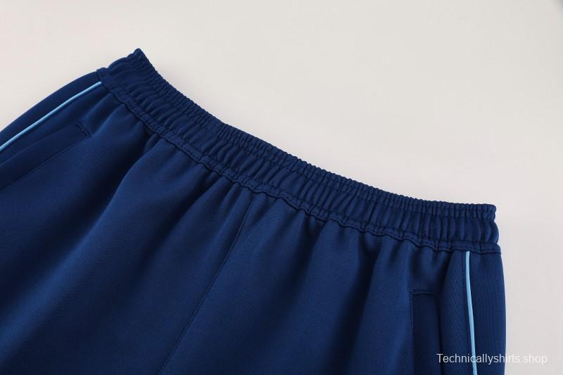 2025 Adidas Azure Blue Full Zipper Jacket+Long Pants